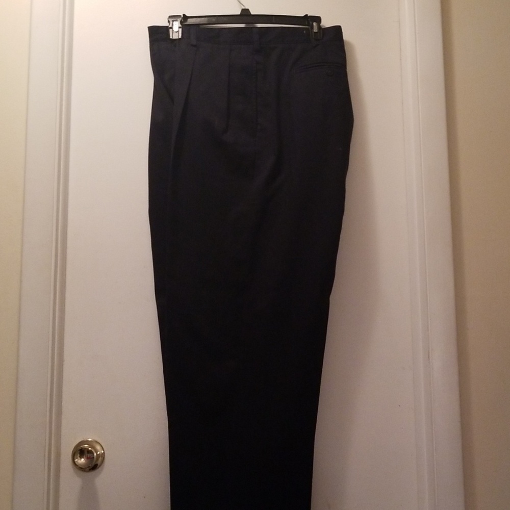 Black Pleated Cuffed Nautica Dress Pants